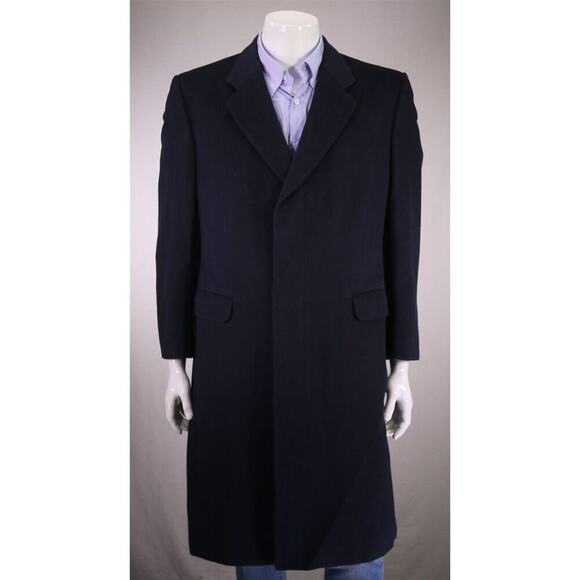 Beams F by Chester Barrie England Wool-Cashmere Overcoat 42S